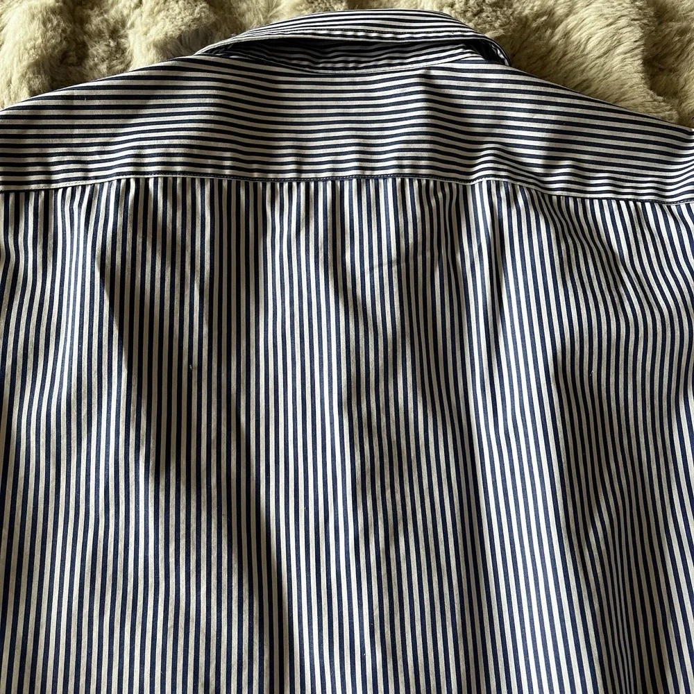 Ralph Lauren Classic Fit Non‎ Iron Stripe Dress Shirt 17 36/37